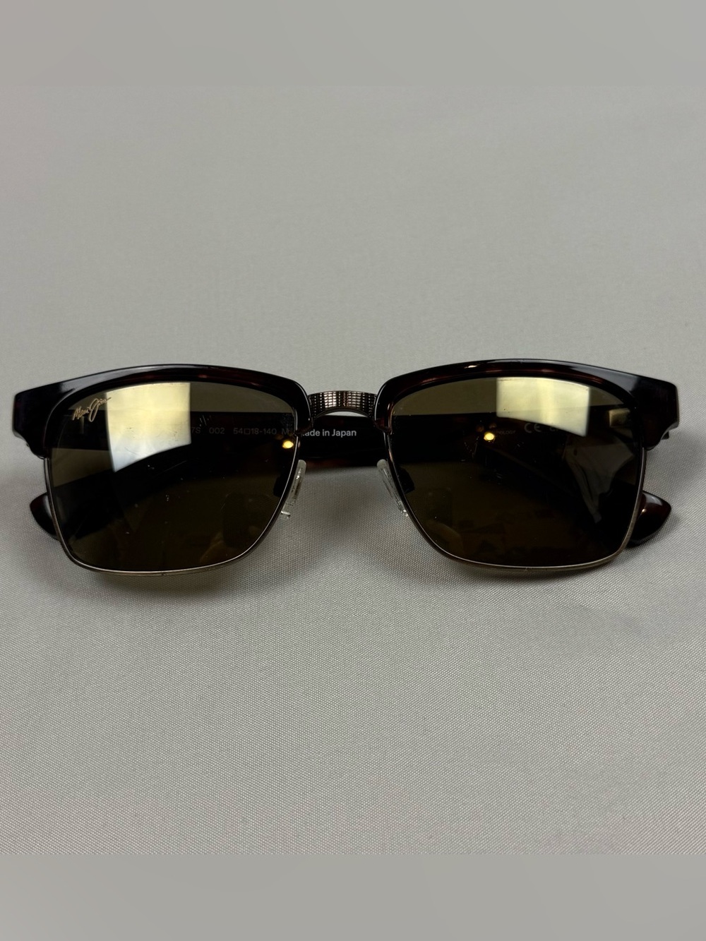 Maui Jim Kawika Polarized Sunglasses Turtoise with Antique Gold Bronze Lens
